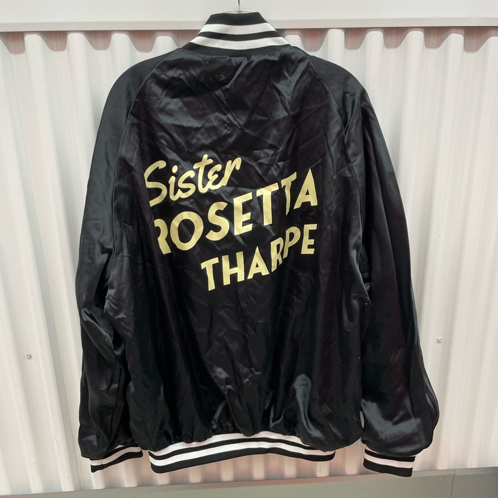 Unisex Gibson Satin Bomber BlackTour Jacket Size 2XL